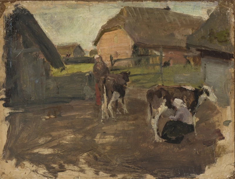 Mungitura delle mucche - Art Museum of Estonia's painting collection, Tallinn